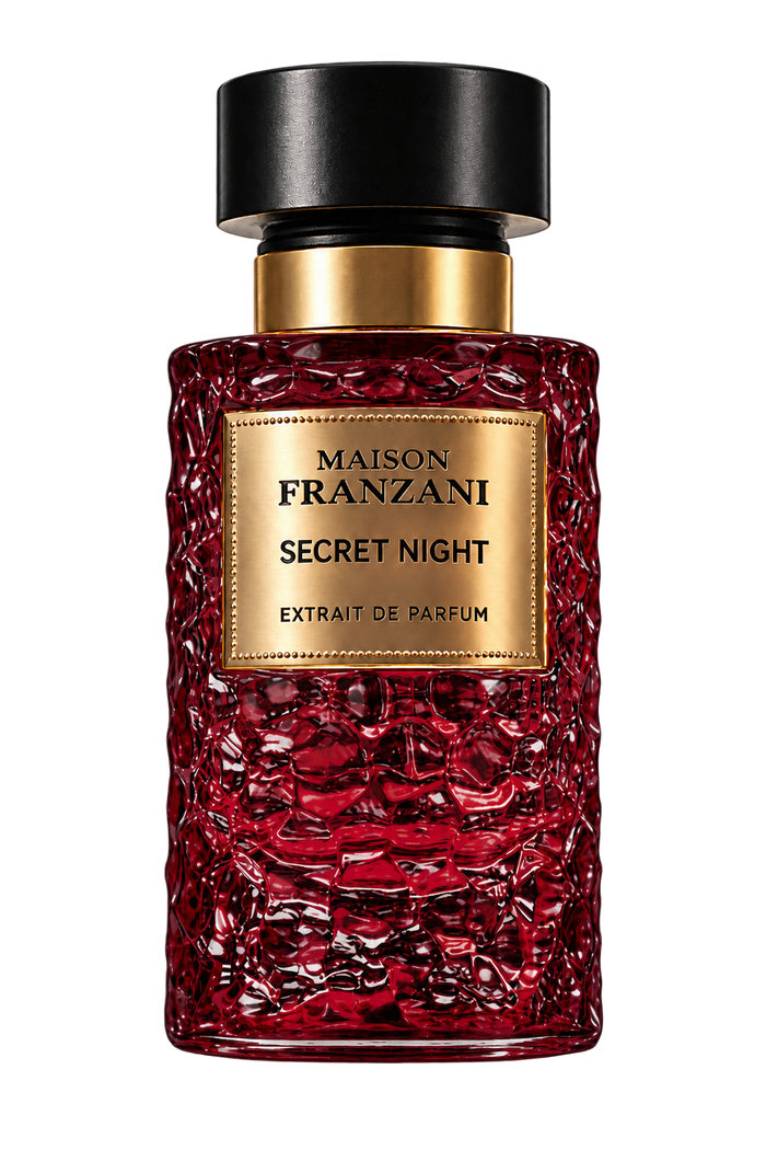 MAISON FRANZANI FIRE Secret Night Extrait de Parfum – roter Flakon